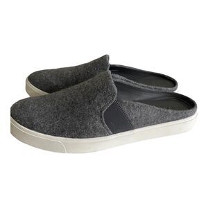 Vince Blair Flannel Wool Slip-on Mules